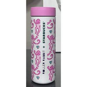 Starbucks x Roller Rabbit LIMITED EDITION 16oz PINK Stainless Steel Tumbler 2025